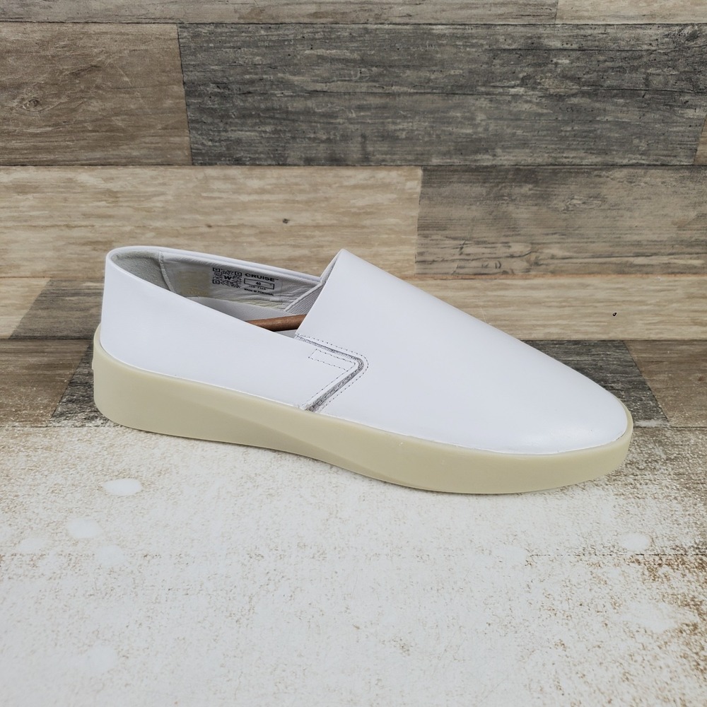 Wolf & Shepherd Cruise Shoes Mens 7.5 / Womens 9 White Vanilla Slip On Sneakers